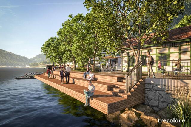 Wasserberührung wird den Seepark Annenheim noch attraktiver machen. | Foto: trecolore architects