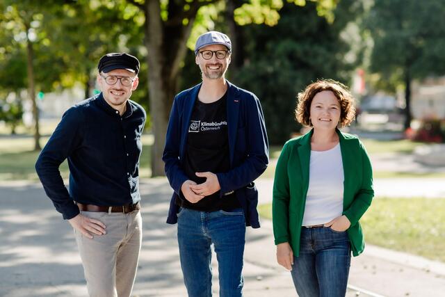 Das neue Geschäftsführungsteam von links: Richard Schachinger, Norbert Rainer und Karen Gilhofer. | Foto: Klimabündnis OÖ