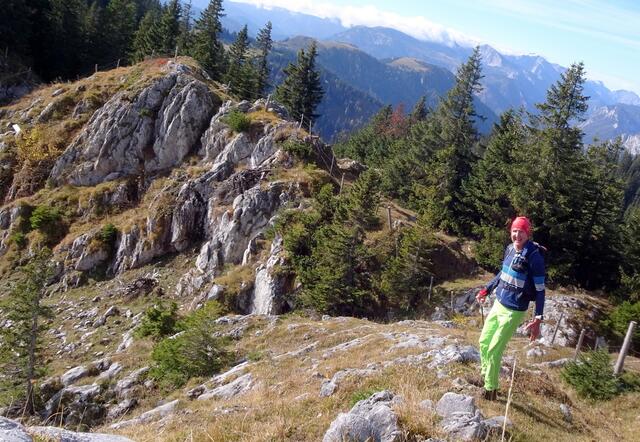 A bisserl in den Felsen rumkraxeln macht Freude.