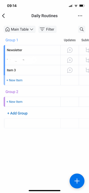 Unser App-Tipp der Woche Monday.com ist eine App mit der man seine Aufgaben planen und organisieren kann. | Foto: Screenshot