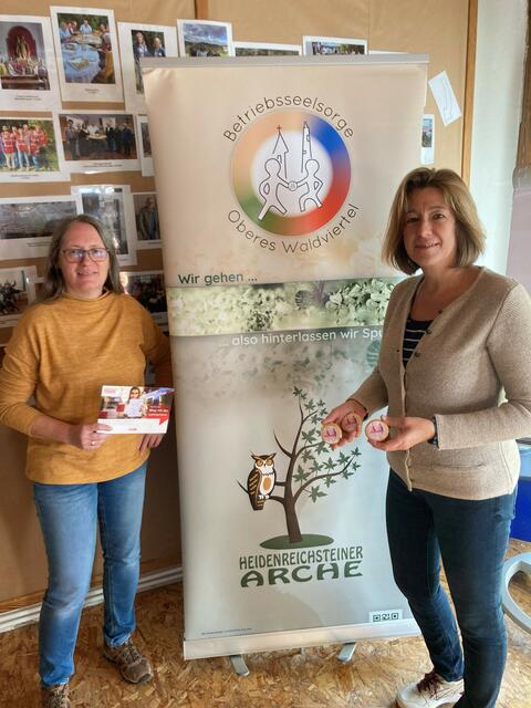 Sabine Schopf von der Betriebsseelsorge und Barbara Körner, ÖGB Frauen-Präsidiumsmitglied der Bezirke Gmünd und Waidhofen an der Thaya. | Foto: ÖGB