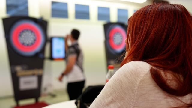 „Sport, kein Kneipensport, sondern echter Sport”, so Organisator Markus Ziegler.  | Foto: Stefan Schubert