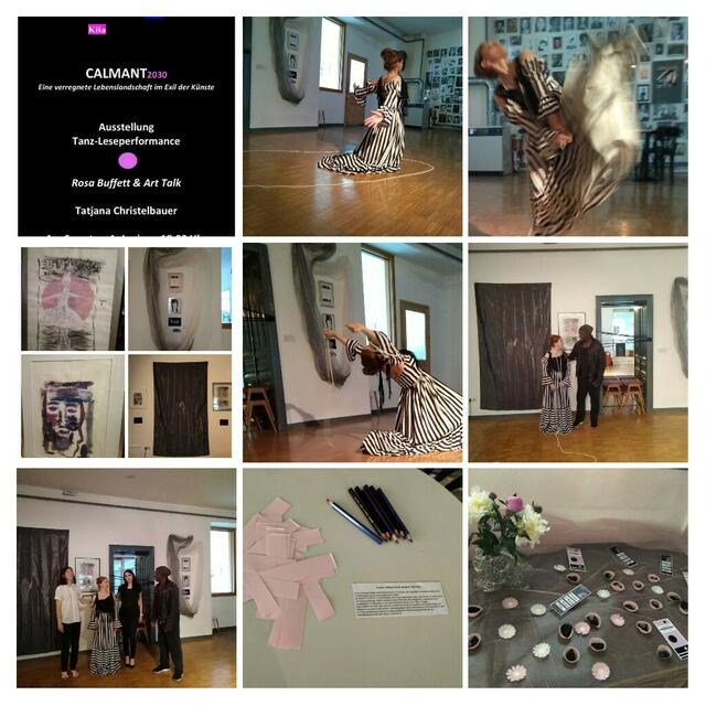 Moveon dance center Wien, 
Ausstellung, interactive performance installation, 
Rosa buffet, MakeupArt  by Una-Srna Sehic
CALMANT rainy landscapes
Tatjana Chrsitlebauer 2020 | Foto: Tatjana Christelbauer