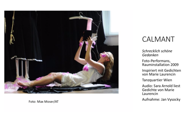 CALMANT
Tatjana Christelbauer 
Foto: Max Moser, TQW Wien  | Foto: Tatjana Christelbauer