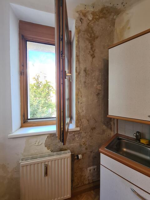 Total durchnässte Wände, Schimmel, Stromschlaggefahr: Wochenlang musste Victoria in einer Gemeindebau-Wohnung in der Lechnerstraße unter diesen Bedingungen leben. | Foto: zVg