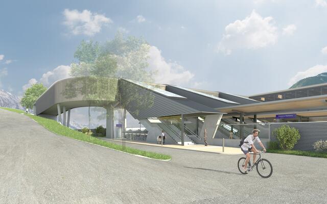 Der neue Bahnhof Fritzens-Wattens  | Foto: ÖBB/Os