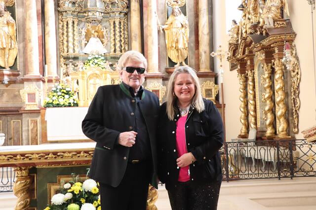 Heino und Anita Hegerland treten in der Basilika Frauenkirchen auf.