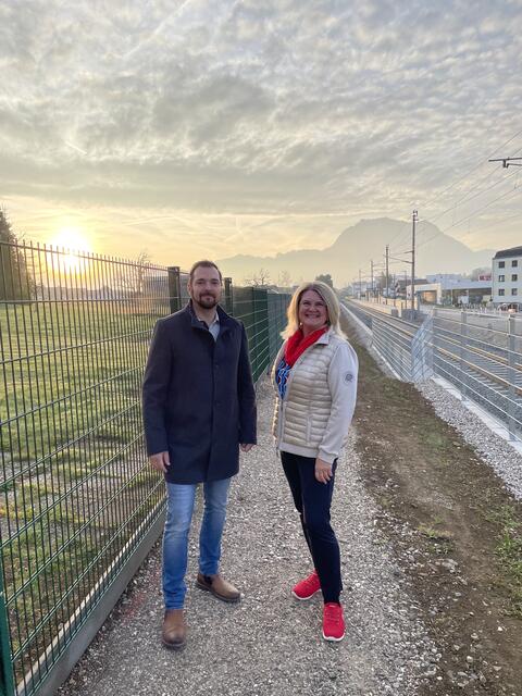 Bürgermeister Jürgen Berchtaler (Pinsdorf) und Bürgermeisterin Inés Mirlacher (Ohlsdorf). | Foto: Gemeinde Pinsdorf