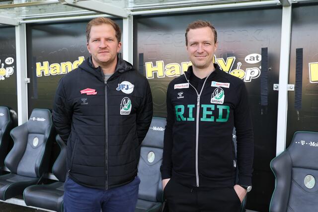 Sportvorstand Wolfgang Fiala und Cheftrainer Maximilian Senft. | Foto: SVR/ Schröckelsberger