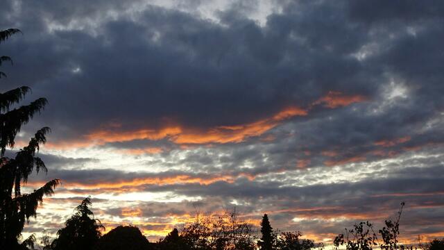Das war die Kurzfassung. ;-) ... Jetzt möchte ich Euch gerne zeigen, wie ich den zeitlichen Ablauf dieses Abends und die diversen Phasen wahrgenommen habe: 
Nachdem die Sonne untergegangen war, ...  | Foto: © Silvia Plischek