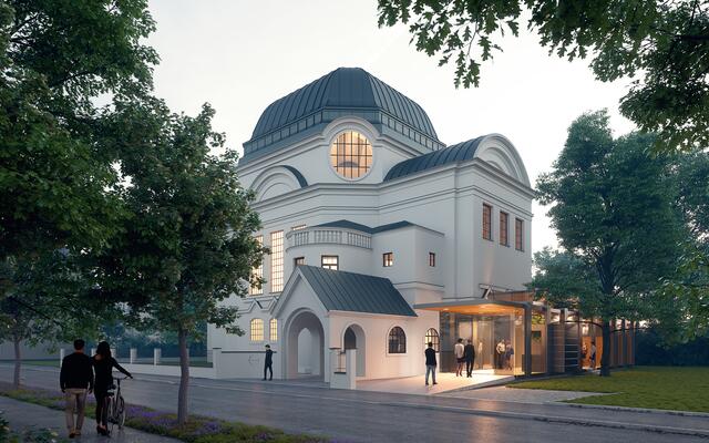 Visualisierung Ehemalige Synagoge | Foto: Arch. DI Wolfgang Pfoser ZT GmbH