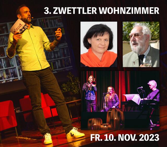 Am 10. November findet das 3. Zwettler Wohnzimmer im Stadtsaal statt.  | Foto: Kulturverein Zwickl