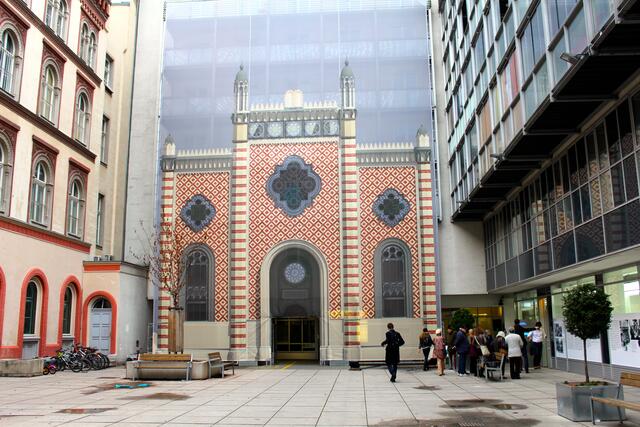 In der Tempelgasse befand sich die größte Synagoge in der Leopoldstadt. Sie wurde im Zuge des Novemberpograms in Brand gesetzt.  | Foto: Ulrike Kozeschnik-Schlick