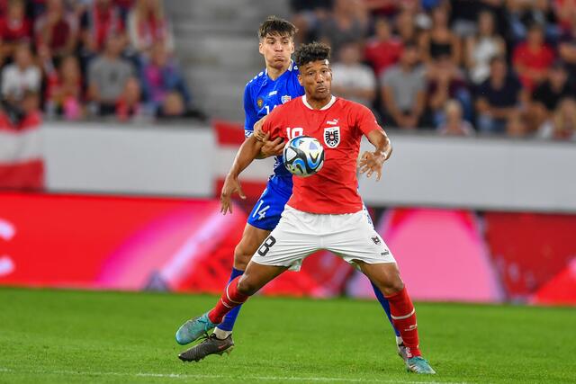 Am Freitag gab Teamspieler Karim Onisiwo überraschend bekannt, aus dem Nationalteam zurückzutreten. | Foto:  Harald Dostal / picturedesk.com