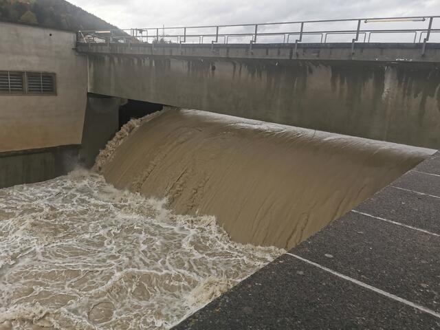 Hochwasser Drau in Lavamünd. | Foto: Georg Bachhiesl