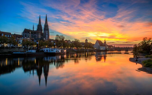 Sonnenuntergang an der Donau | Foto: Kurt Pankraz