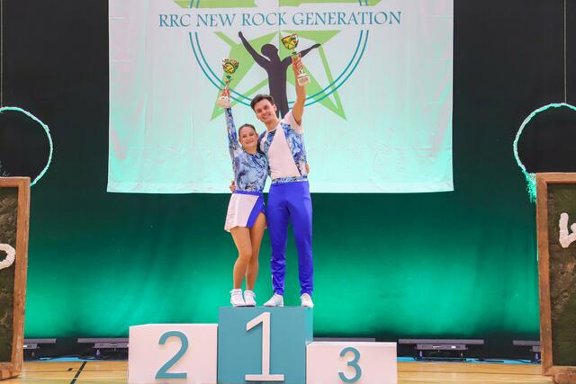 Die amtierenden Staatsmeister in der Königsklasse, der Main Class Free Style: Anna Sturm &amp; Matthias Feichtinger (RRBWC Top Show Askö Traun)