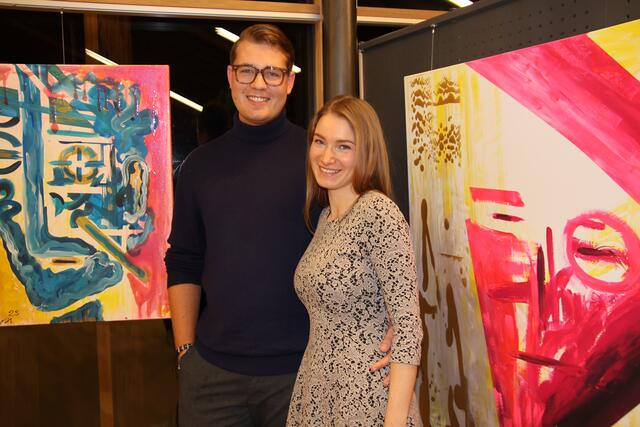 Scorps in Anif: Simon Wallmann mit Lara Zauner.