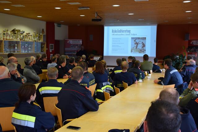 Auch ein Theorie-Teil stand auf der Tagesordnung. | Foto: Herbert Buchgraber, BFVGU 