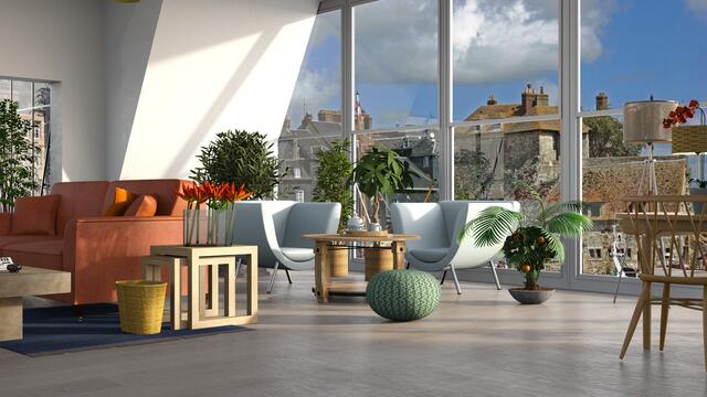 Bei hellen, lichtdurchfluteten Räumen ist nahezu alles erlaubt, schön ist was gefällt. Formen und Farben dürfen kombiniert werden. | Foto: Pixabay