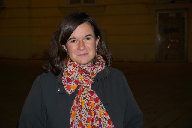 "Wir fordern einen sofortigen Waffenstillstand und eine sofortige Freilassung aller Geiseln", so Isabel Frey. | Foto: Ronja Reidinger