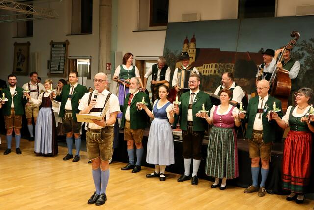 Obmann Peter Nöhrer bei seiner Begrüßung