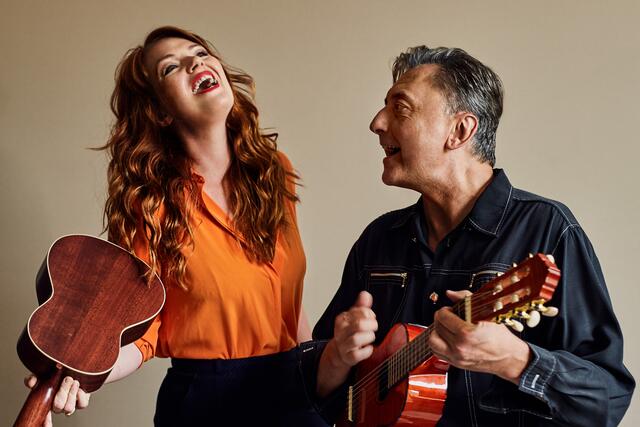Günter Mokesch und Sabine Stieger präsentieren ihr erstes gemeinsames Musikcomedy-Programm "Salonfähig" in der Josef-Heiml-Halle in Kronstorf. | Foto: Aaron Jiang