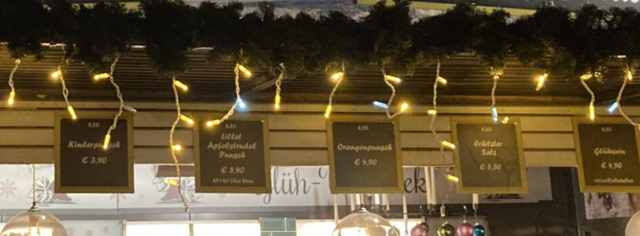 Zum Vergleich: Preise eines Standls im Alten AKH für Punsch und Glühweine aus dem letzten Jahr. | Foto: zVg