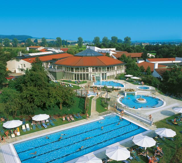 Die Rottal Terme nahe der bayerisch-oberösterreichischen Grenze. | Foto: Rottal Terme