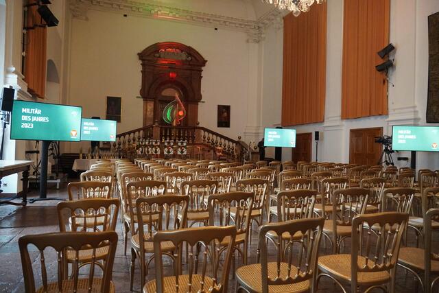 In der Residenz Salzburg bei der Veranstaltung „Militär des Jahres 2023". | Foto: Emanuel Hasenauer