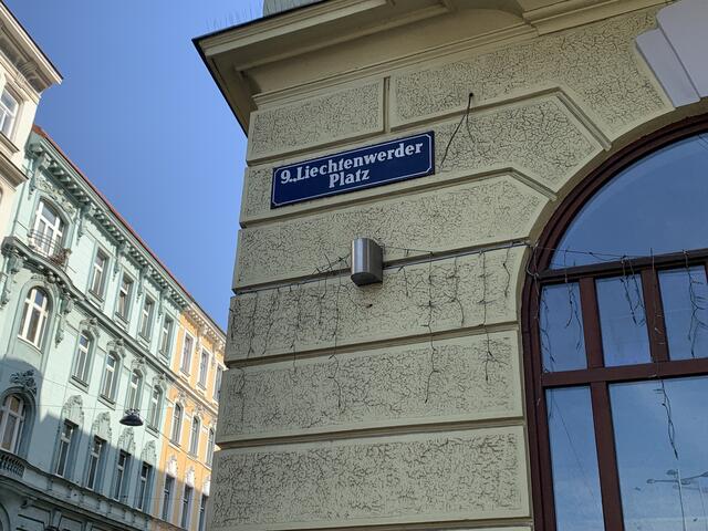 Der Liechtenwerder Platz liegt zu einem Teil im Neunten und zum anderen Teil im Achtzehnten. | Foto: Miriam Al Kafur