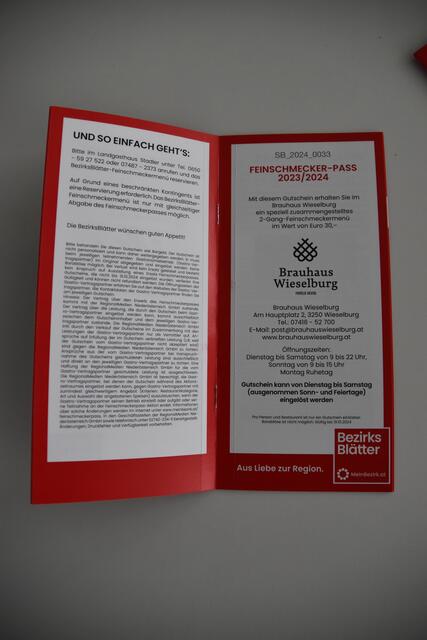 Jetzt in der Geschäftsstelle der BezirksBlätter Scheibbs im City Center Wieselburg vorbeikommen und Feinschmeckerpass sichern! | Foto: Roland Mayr