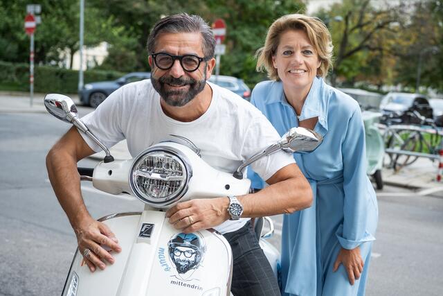 Mauro Maloberti und Mag. Martina Löwe  (Geschäftsführung Österreichische Krebshilfe, Projektleitung Loose Tie) | Foto: Rene Brunhölzl