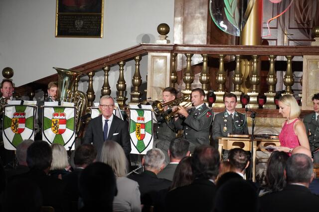 Landeshauptmann Wilfried Haslauer hielt eine Rede.  | Foto: Emanuel Hasenauer