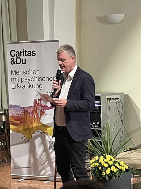 Stadtrat Günther Schnötzinger vertrat an diesem Abend die Stadtgemeinde Hollabrunn. | Foto: Alexandra Goll