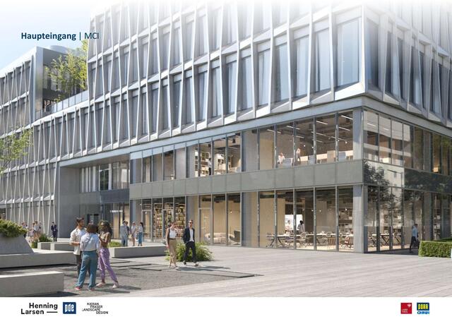 Der MCI Neu-Projekt geht in den Winterschlaf. Alternative Standorte werden geprüft. | Foto: Land Tirol