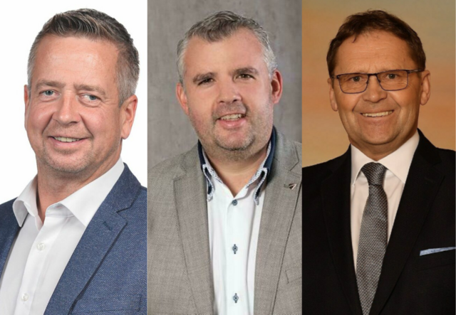 Manfred Führer (ÖVP) Bürgermeister Marktgemeinde Reichenfels, Wolfsbergs Bürgermeister Hannes Primus (SPÖ), Karl Markut (Team Kärnten) Bürgermeister St. Georgen im Lavanttal. | Foto: Privat