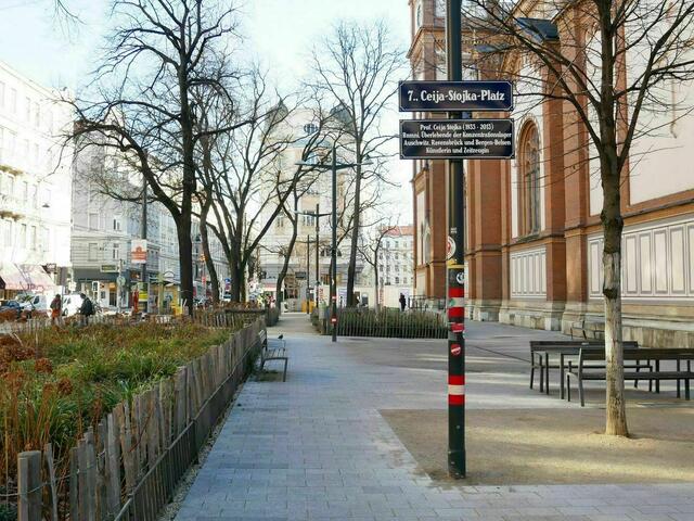 "Ganztägig genutzt wird der Ceija-Stojka-Platz", so Andrea Mann von der Gebietsbetreuung. | Foto: GB*