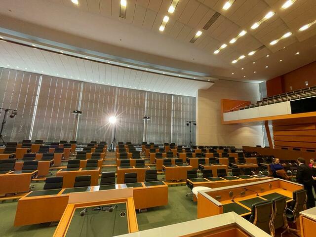 2027 solle der renovierte Sitzungssaal fertiggestellt werden.  | Foto: meinbezirk.at