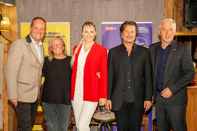 Moderator Michael Battisti, Marina Scheutz, Influencerin Linda, Lime, Kammerschauspieler Michael Dangl | Foto: Gerald Lechner