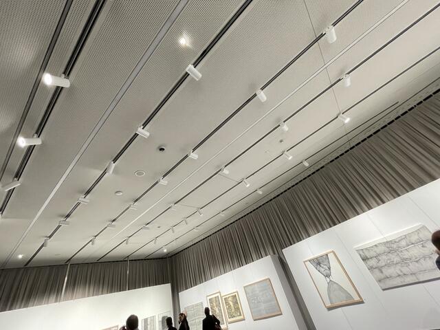 Auch die neue Lichtinstallation im Kunsthaus Weiz kam bei der Vernissage erstmals zur Nutzung. | Foto: RegionalmedienSteiermark/Hofmüller