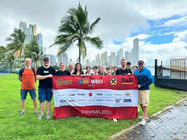 "Team Austria" bei der Welt-Roboterolympiade. | Foto: Techno-Z