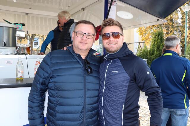 Hausherr Bürgermeister Thomas Ahörndl (l.) mit Gerald Bischof. | Foto: David Ebner