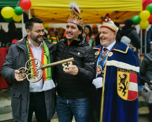 Vizebürgermeister  Gerhard Brandauer, Naracucula-Präsident Maximilian Vossen sowie BFÖ-Landespräsident Gerhard Ummenberger.