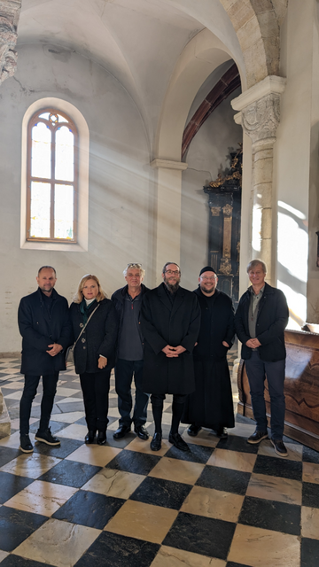 Von links: Fritz Pansi, Barbara Pecoler, Gerhard Prinz, Wolfgang Zimmermann, P. Marian Kollmann OSB,  Christian Starzacher | Foto: Privat