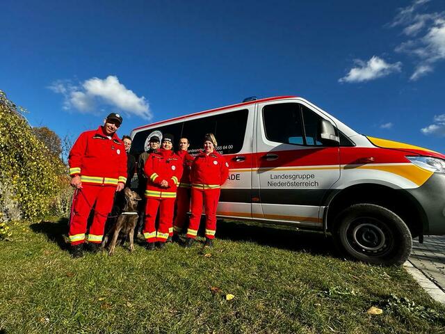 Das Team bei der Einsatzübung | Foto: ÖRHB Staffel Heidenreichstein