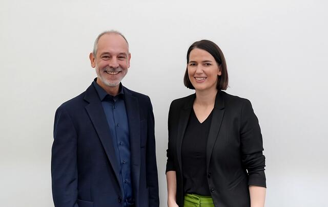 WB-Bezirksobmann Christian Strigl und Wirtschaftskammerpräsidentin Barbara Thaler. | Foto: Tiroler Wirtschaftsbund