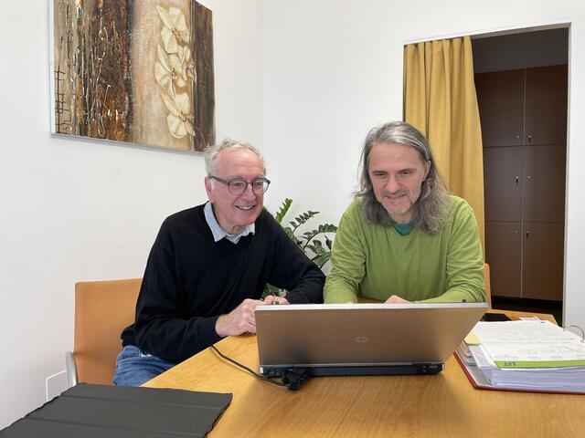 KEM-Manager Joachim Friessnig mit seinem Partner der ersten Stunde Christian Luttenberger von der Energieregion Osteiermark. | Foto: Jeitler