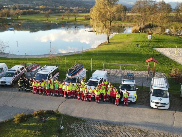 Der St. Andräer See und die Lavant waren Durchführungsort einer großen Übung der Wasserrettung. | Foto: ÖWR
