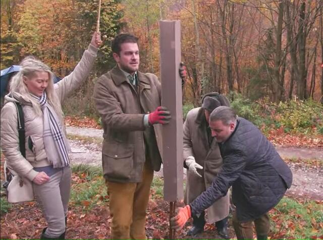 Ein Baum musste weichen, ein anderer wurde gesetzt. 